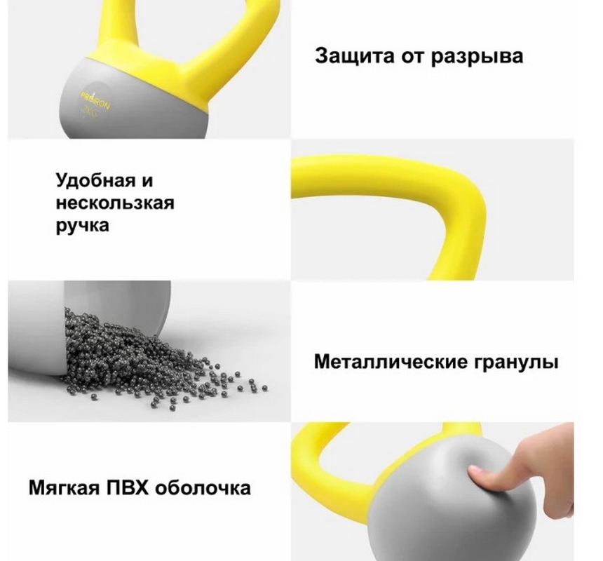 Гиря мягкая 2кг PROIRON ГИ1020М