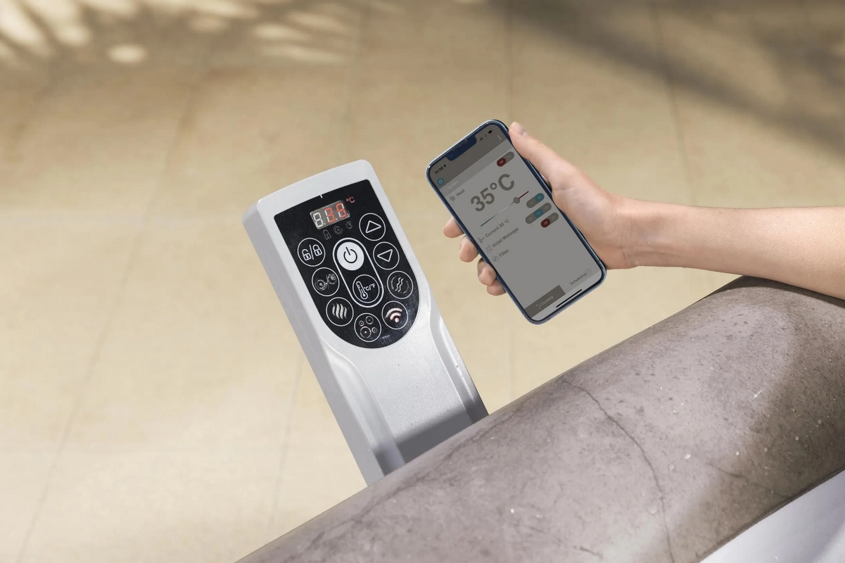 Надувной СПА бассейн (джакузи), 180х71 см Bestway Lay-Z-Spa Rome MaxHold 6001K