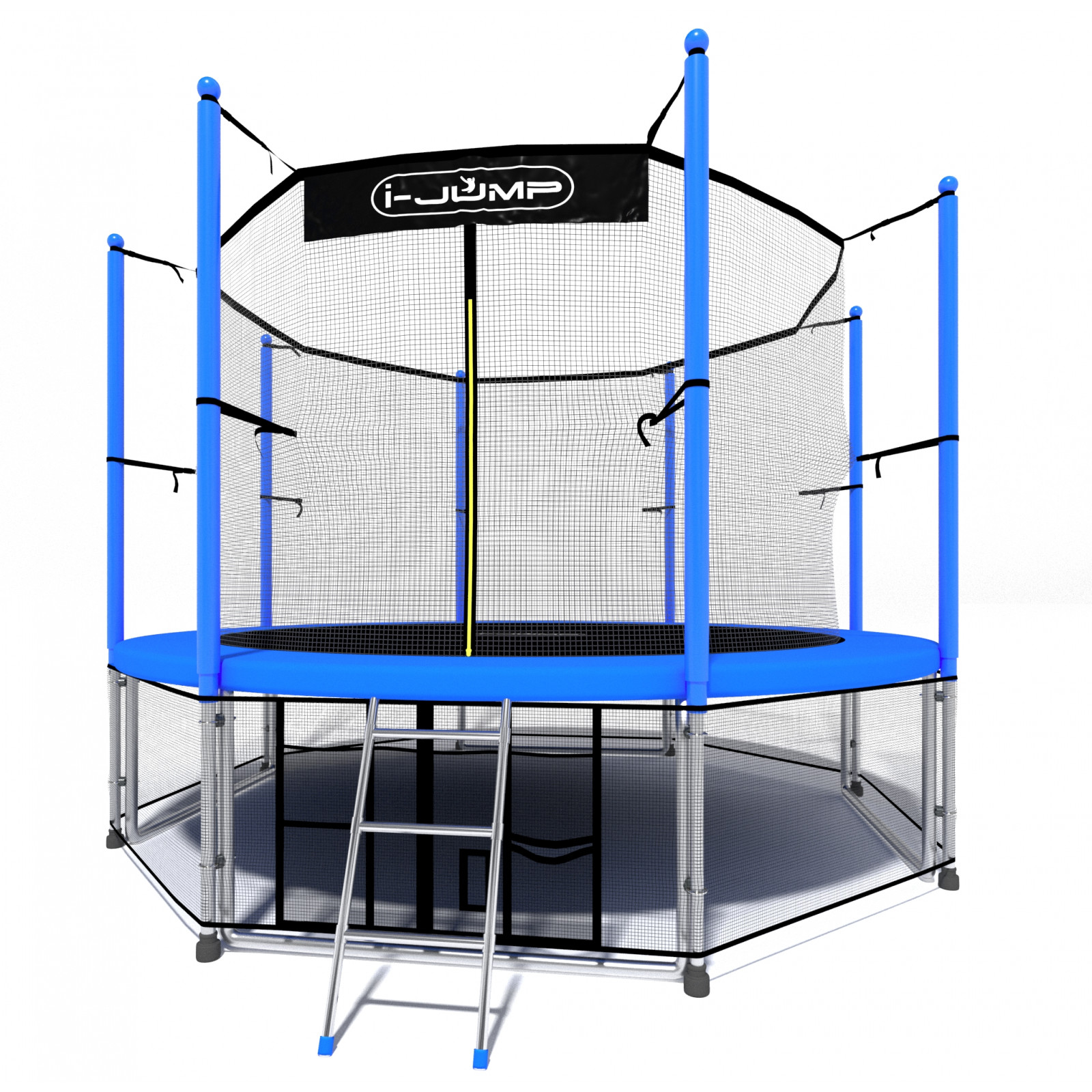 Батут i-Jump Classic Light 10ft с лестницей синий