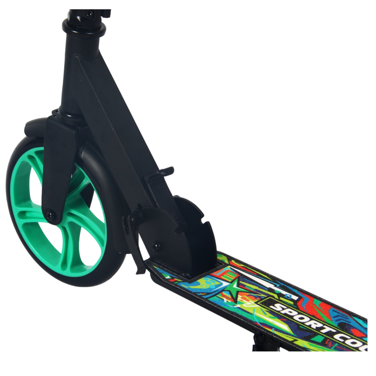 Самокат 200мм Sport Collection CK-SA200-3 black (фонарь и наклейка в подарок)