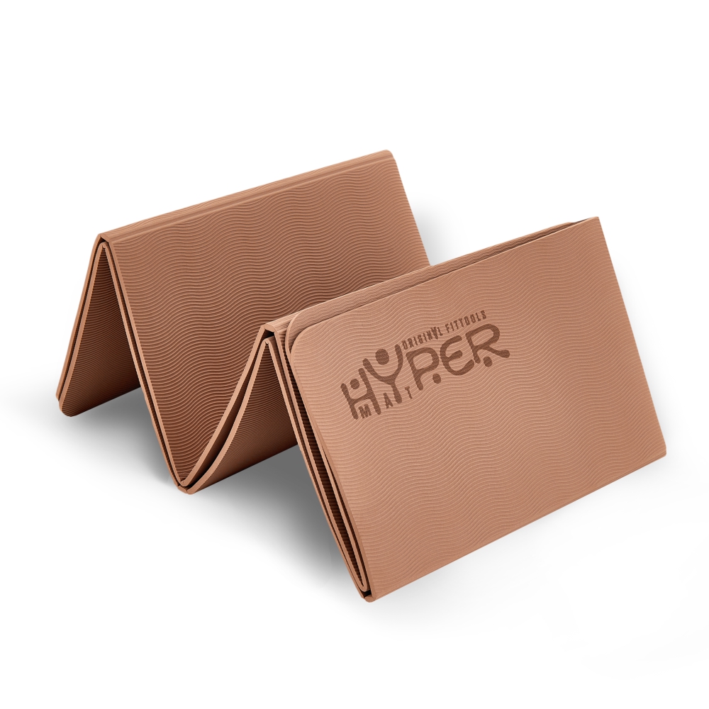 Коврик для йоги складной 190х120x0,8 см TPE HYPERMAT Original Fit.Tools FT-HYPERMAT-03 кофейный