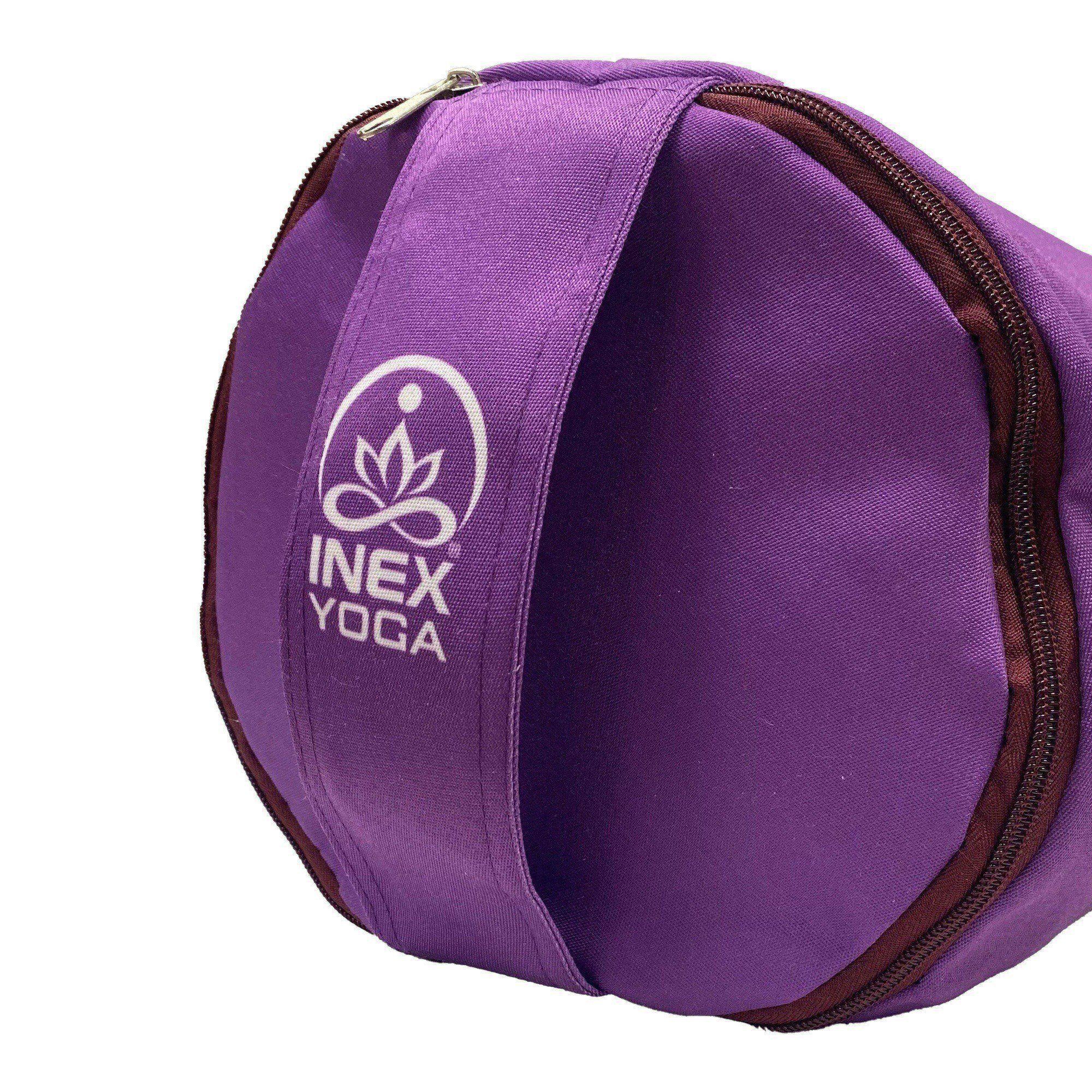 Круглый валик Inex YOGA YGRL-PR фиолетовый