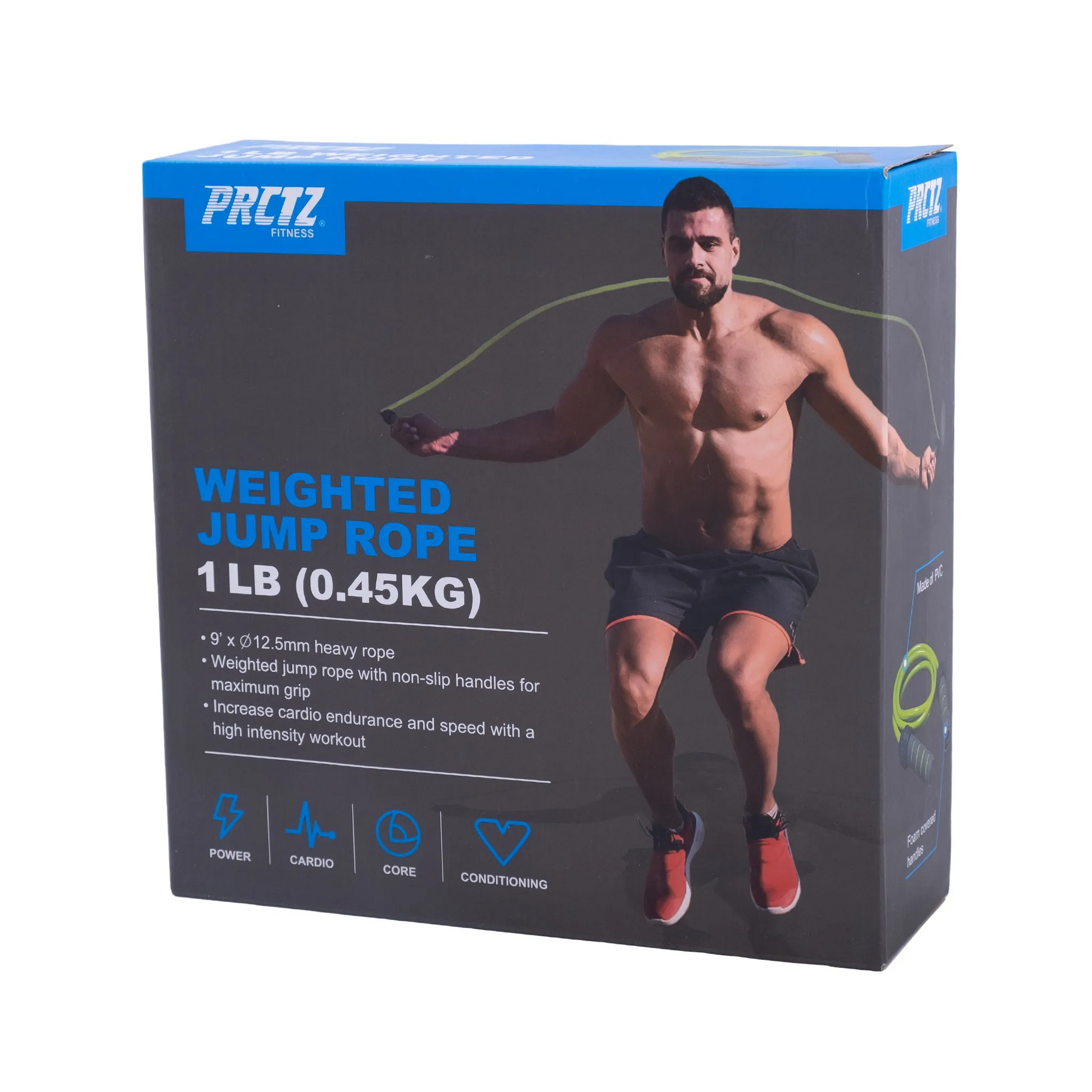 Скакалка утяжеленная 284см, 0.45 кг PRCTZ WEIGHTED JUMP ROPE PF2360