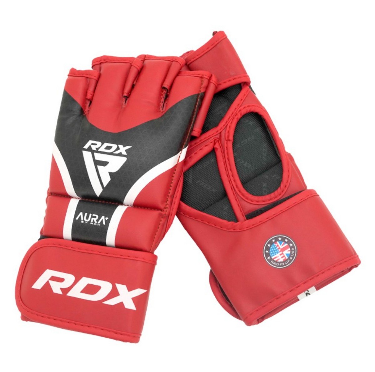Перчатки RDX Grappking Aura Plus GGR-T17RB красный\черный