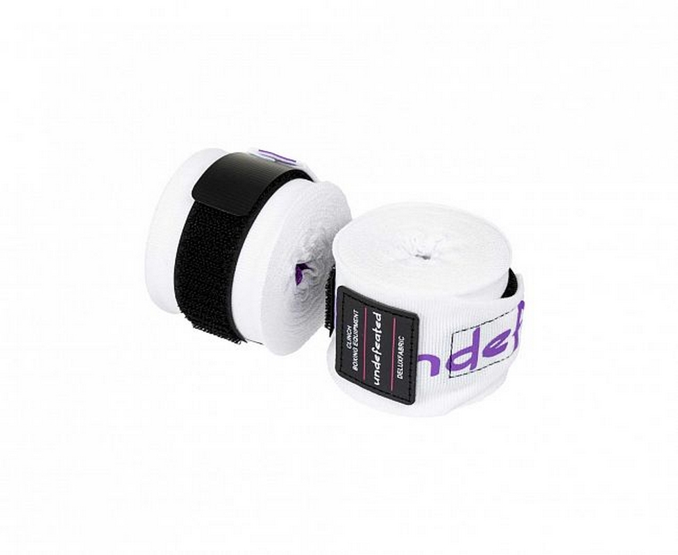 Бинты боксерские, длина 4,5 м Clinch Boxing Hand Wrap Undefeated C240 белый