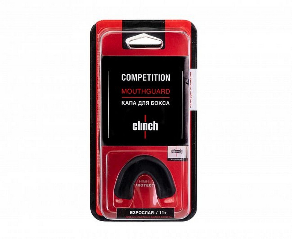 Капа одночелюстная Clinch Competition Single Layer Mouthguard C511 черный