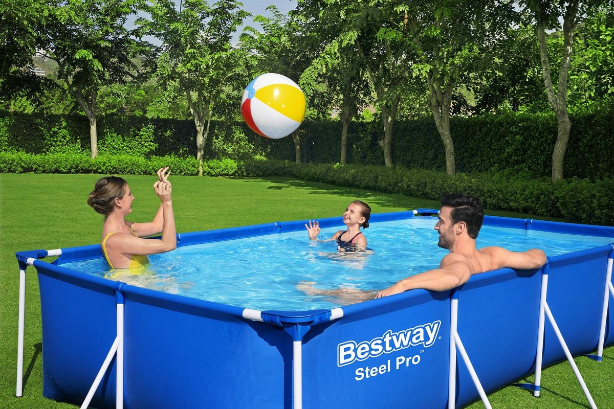 Каркасный бассейн прямоугольный 400х211х81см Bestway Steel Pro 56405
