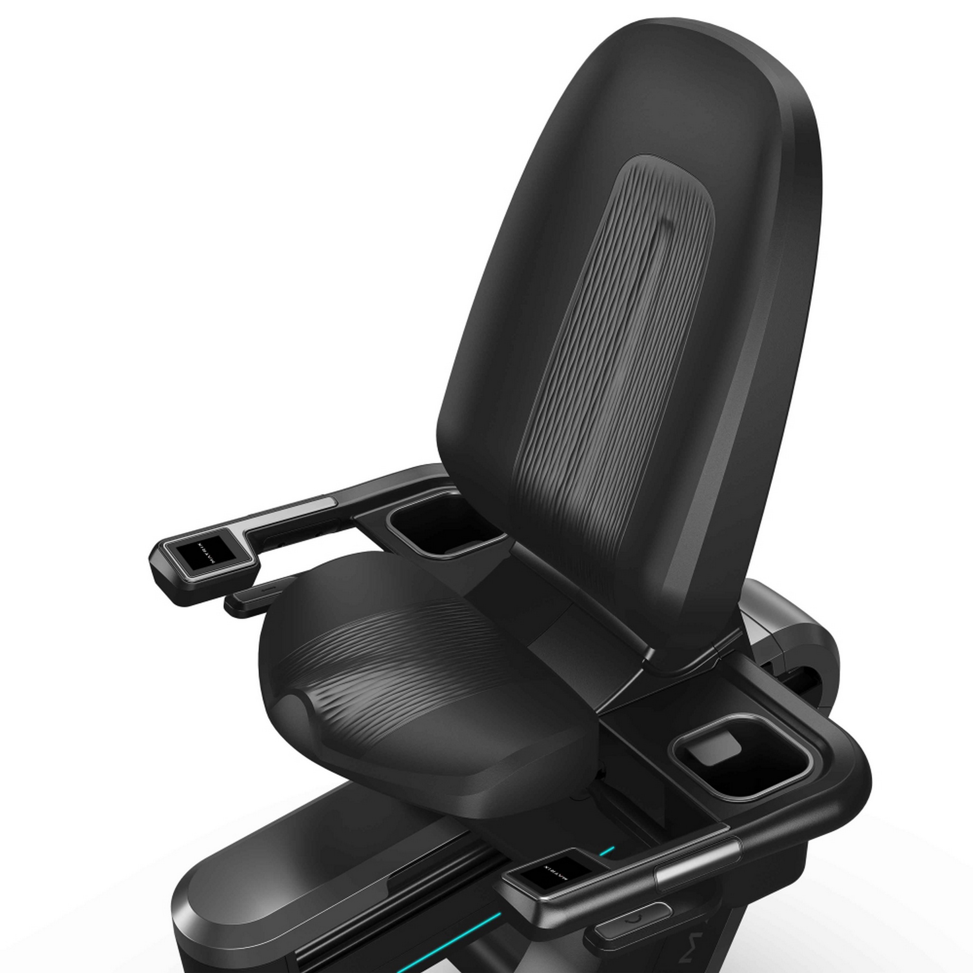 Горизонтальный велотренажер Matrix Onyx с консолью Touch P1 RB 22"