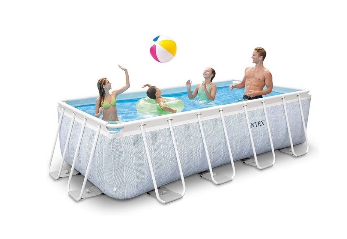 Каркасный бассейн 400х200x100см Intex Prism Frame (фильтр+лестница) 26780