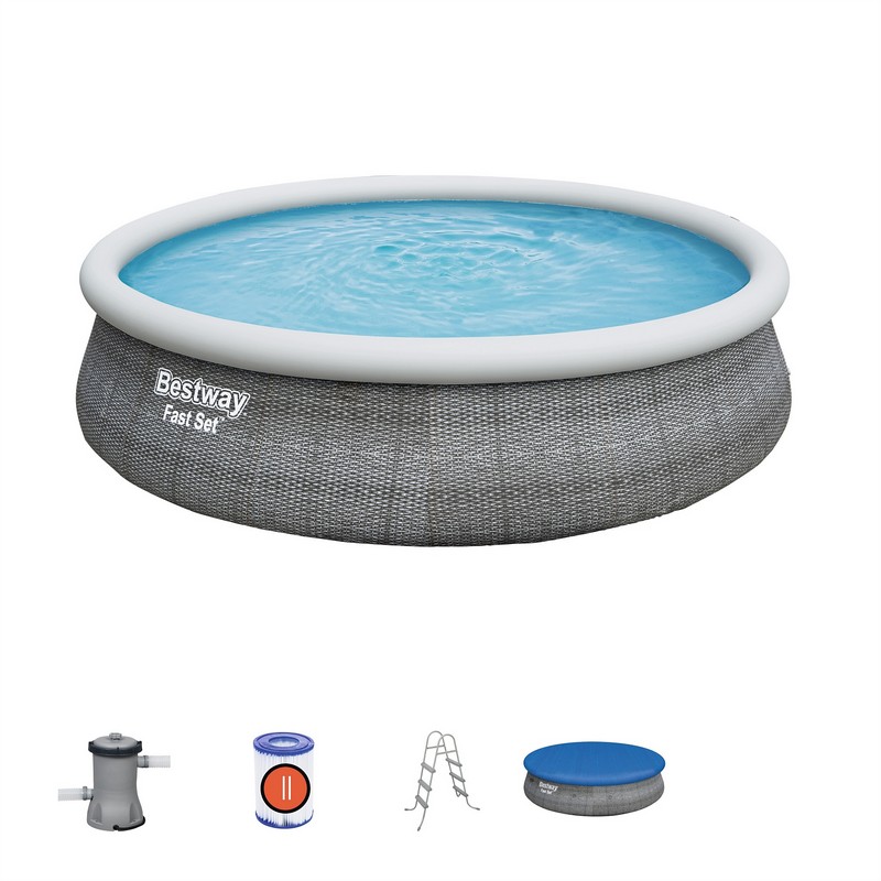 Бассейн с надувным бортом Bestway 457х107см 57372