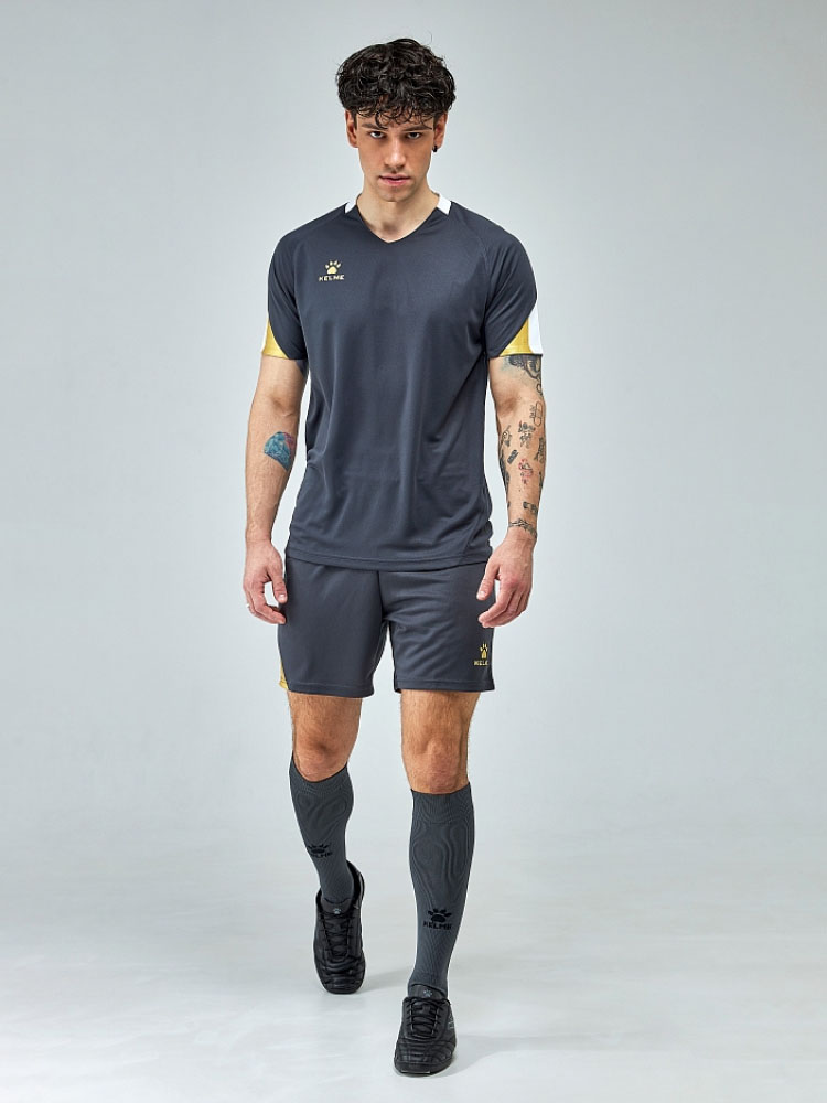 Футбольная форма Kelme Short-Sleeved Football Suit 8151ZB1004-240 Dark Grey