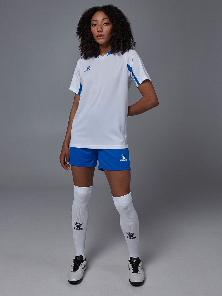 Футбольная форма Kelme Short-Sleeved Football Suit 8251ZB1002-100 White\Blue