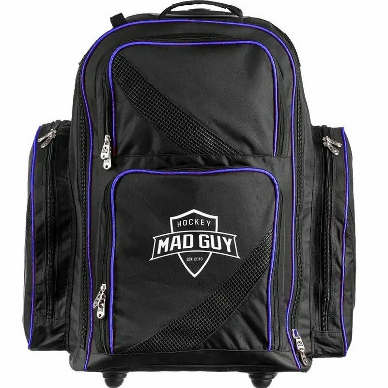 Рюкзак хоккейный на колесах, JR Mad Guy Limited Edition, черный\синий