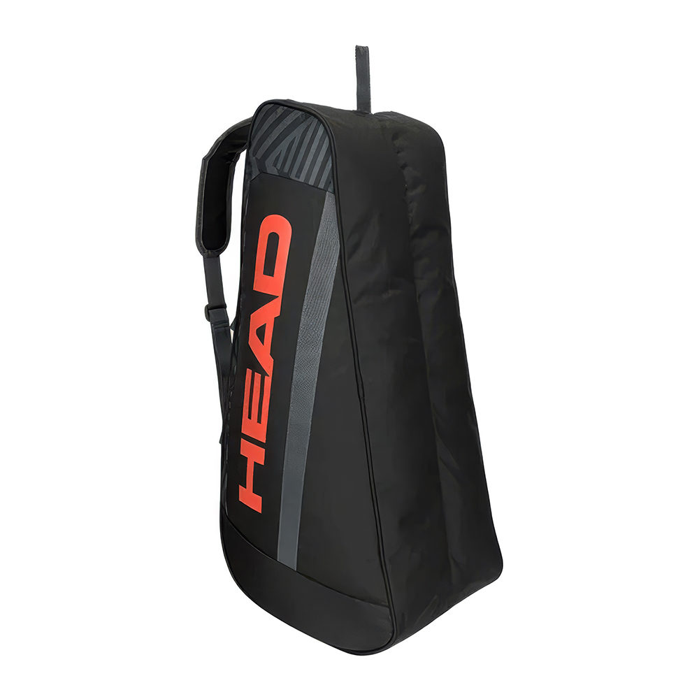 Сумка-чехол, с карманом, для 6 тен.ракеток Head Base Racquet Bag M 261313-BKOR черно-оранжевый