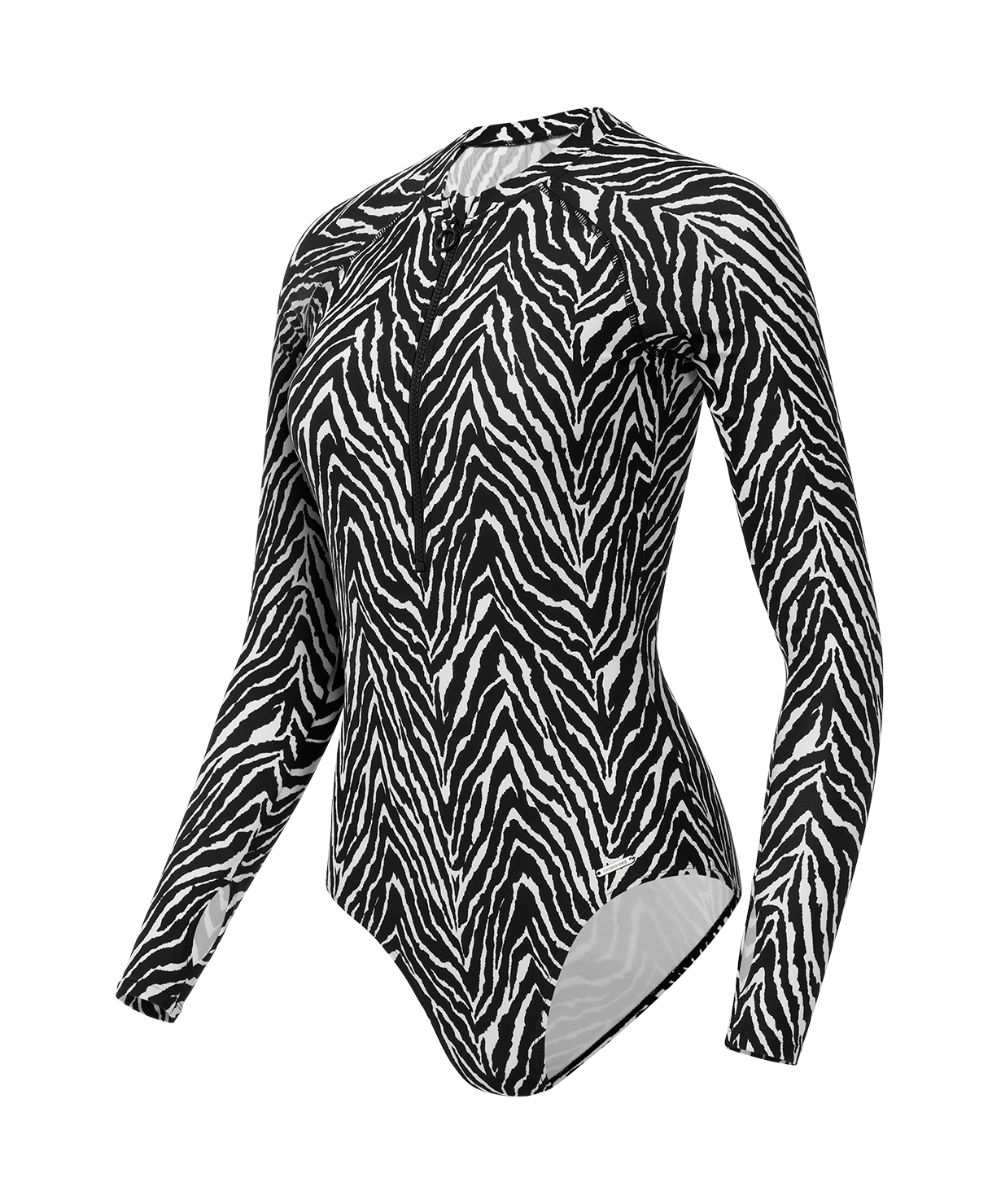 Купальник для плавания с длинным рукавом, полиамид 25DEGREES Surf Black\White