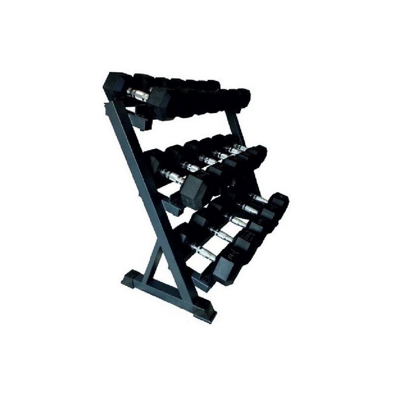 Стойка длягексагональныхгантелей трехрядная UltraGym UG-674 | Premium Fitness