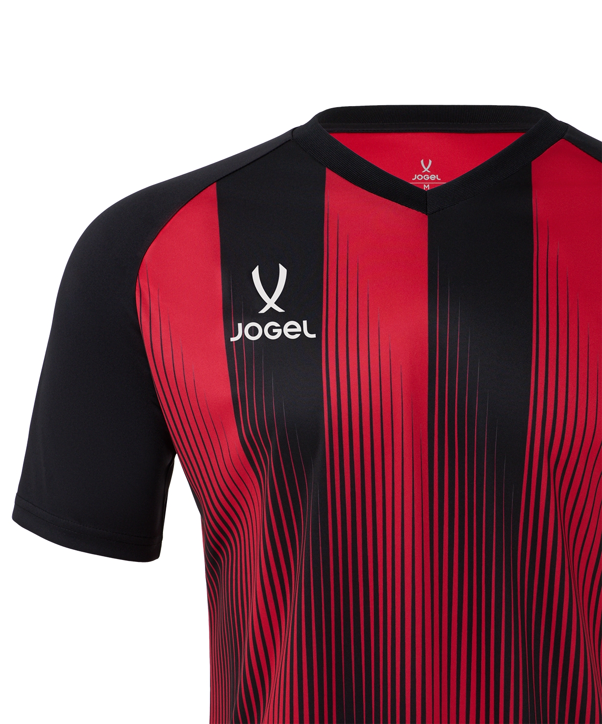Футболка игровая Jogel CAMP Striped Jersey, красный\черный