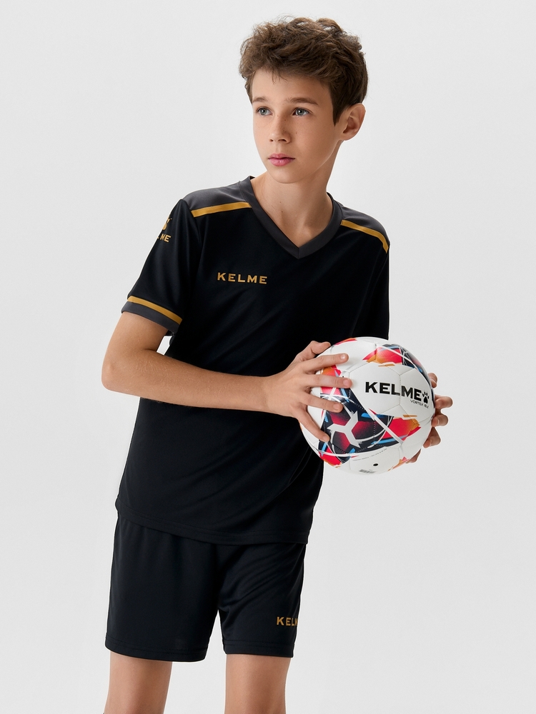Детская футбольная форма Kelme Children's Short-sleeved Football Uniform Set 7451ZB3793-037 Black