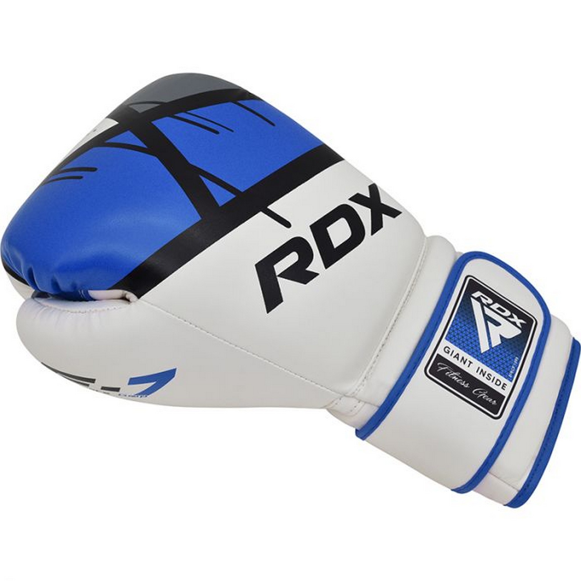 Перчатки тренировочные RDX BGR-F7U-8oz белый\синий