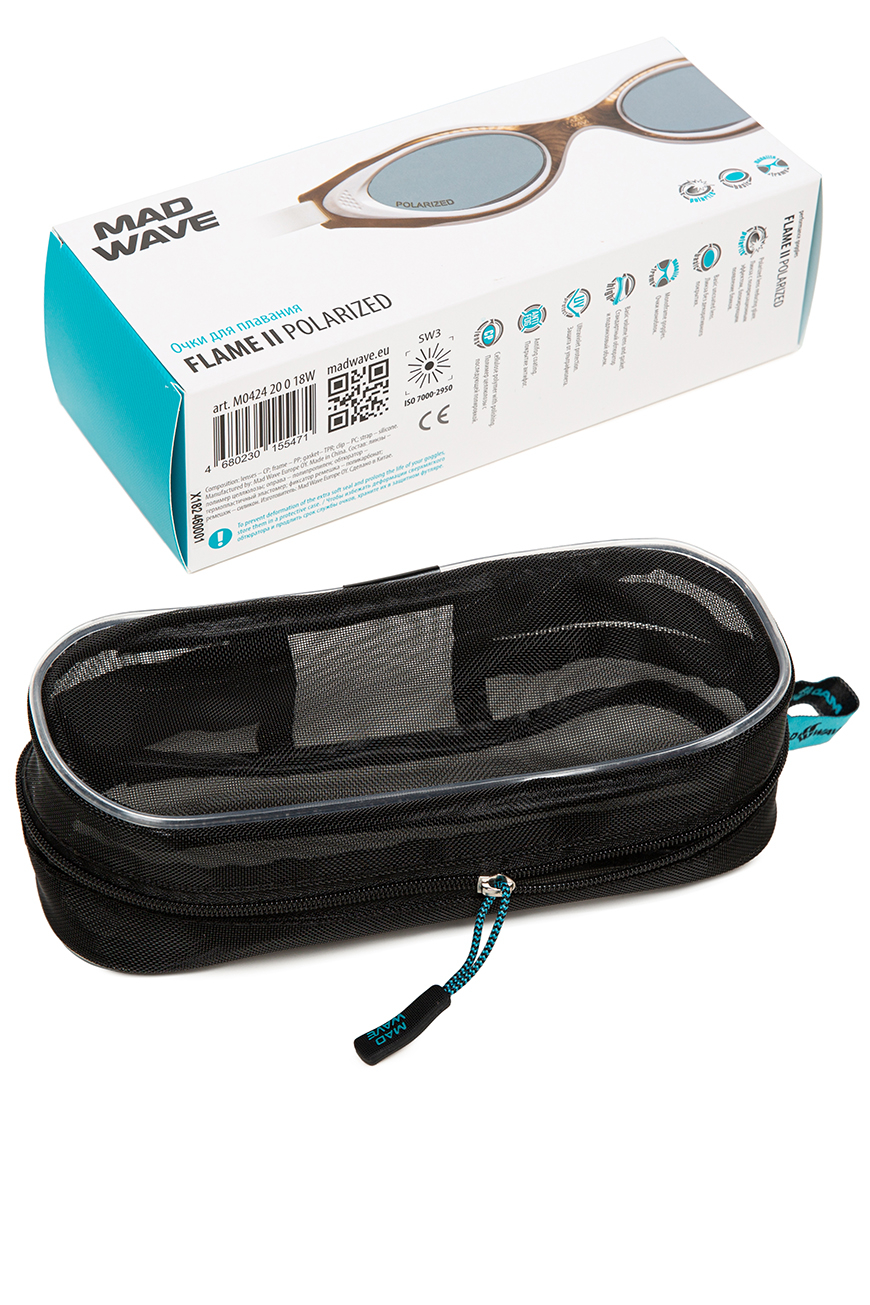 Очки для плавания Mad Wave Flame II Polarized M0424 20 0 18W золото