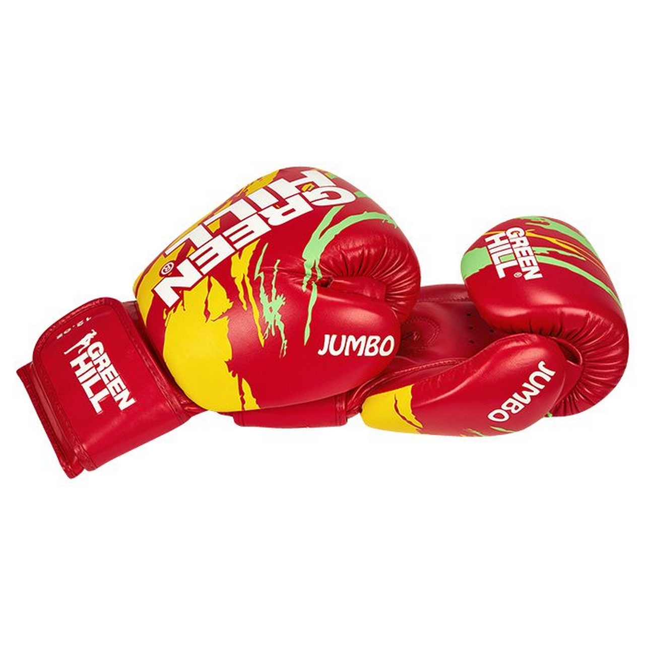 Перчатки для тайского бокса Green Hill JUMBO BGJ-2290 красно-желтый
