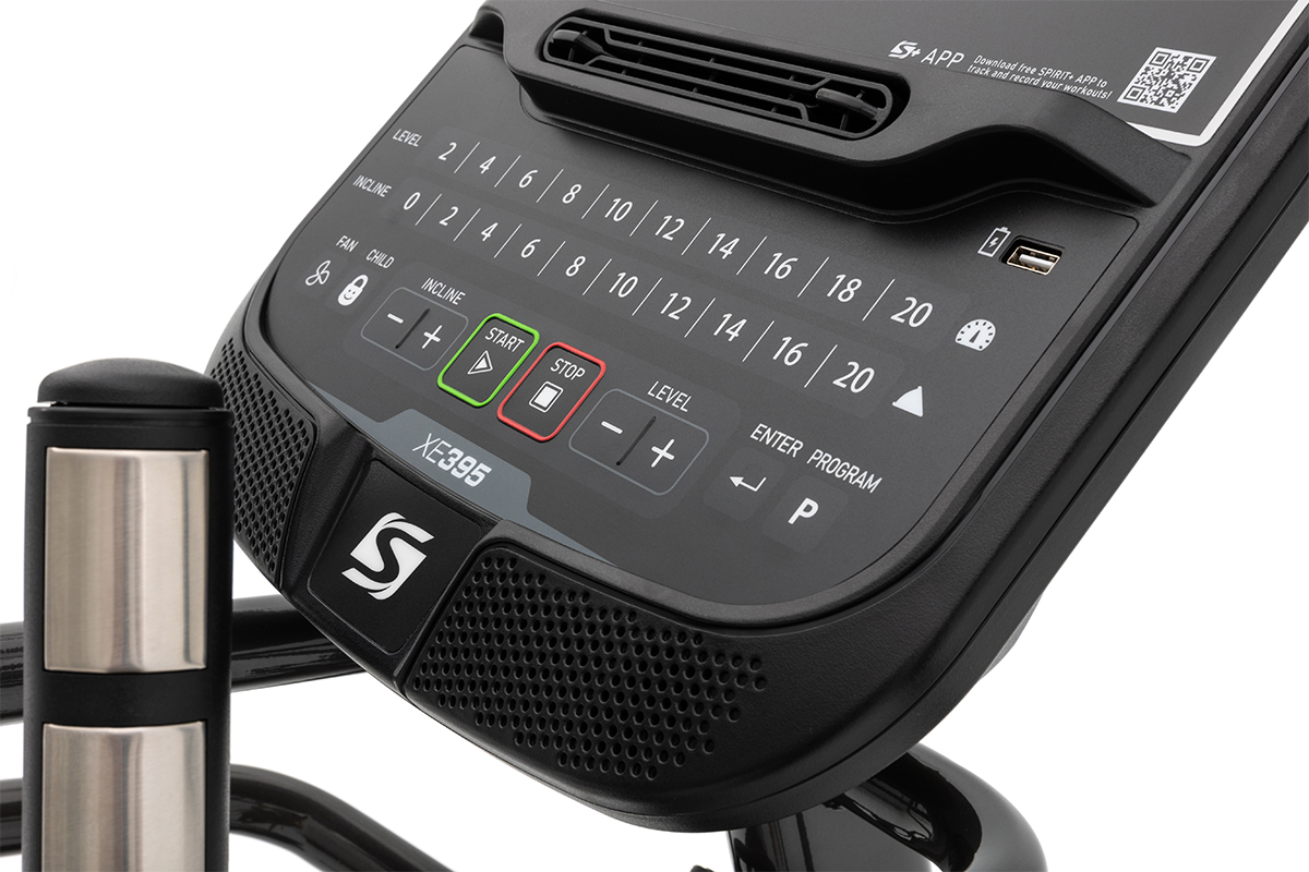 Эллиптический тренажер SPIRIT XE395BL Black