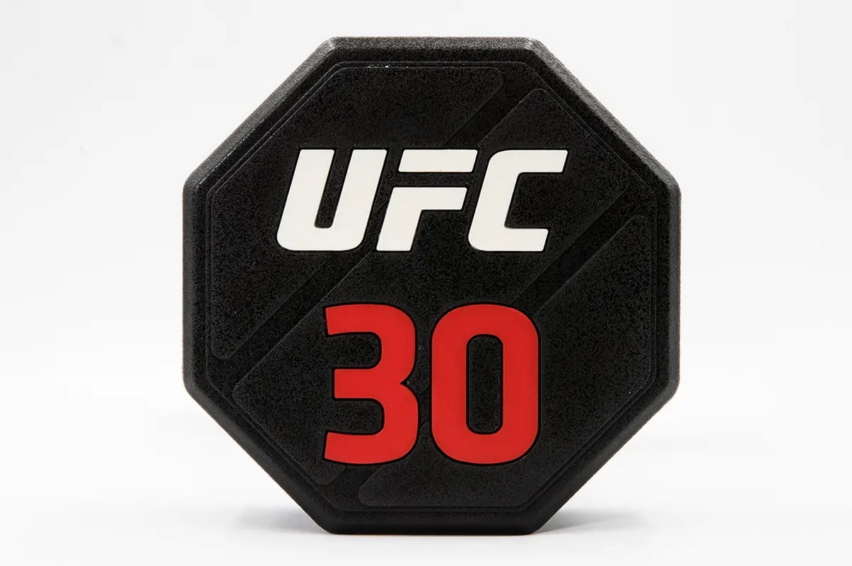 Комплект премиальных полиуретановых гантелей от 12 до 30кг (10пар) UFC UFC-DBPU-8310-8319