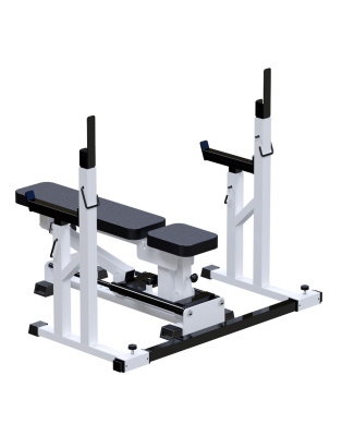 Скамья регулируемая со стойками ARMS AR004 | Premium Fitness
