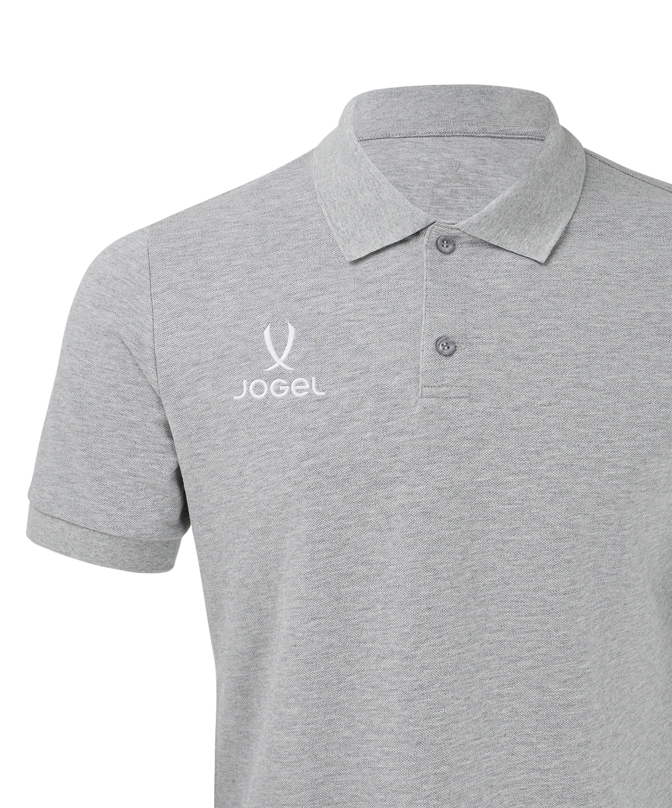 Поло Jogel ESSENTIAL Cotton Polo, серый меланж