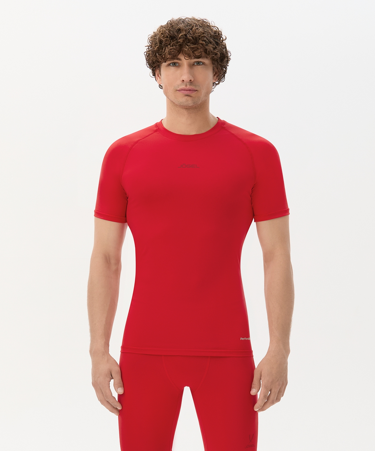 Футболка компрессионная с коротким рукавом Jogel CAMP PerFormDRY Baselayer SS Tee, красный