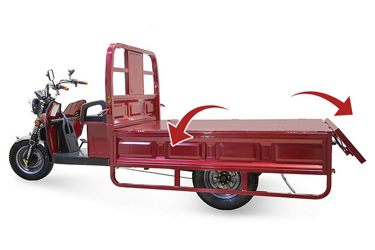 Грузовой электротрицикл RuTrike D4 1800 60V1500W 023293-2493 зеленый