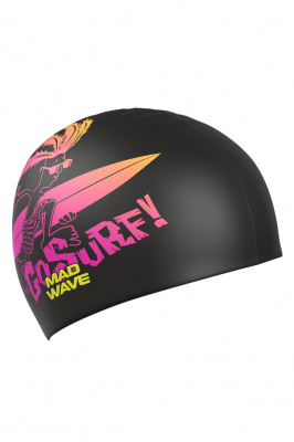 Юниорская силиконовая шапочка Mad Wave Surfer M0574 12 0 00W