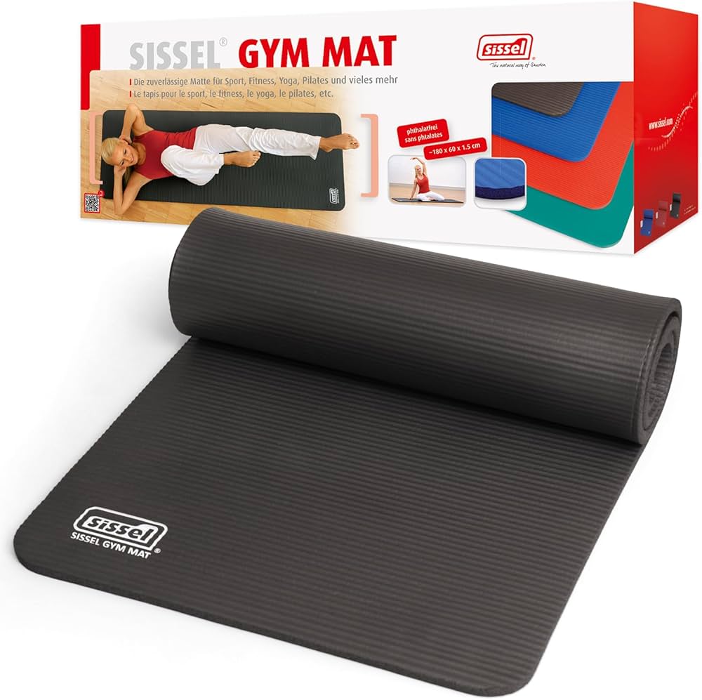 Гимнастический мат 180x60x1,5см SISSEL Gym Mat 15мм 200.003.5 серый