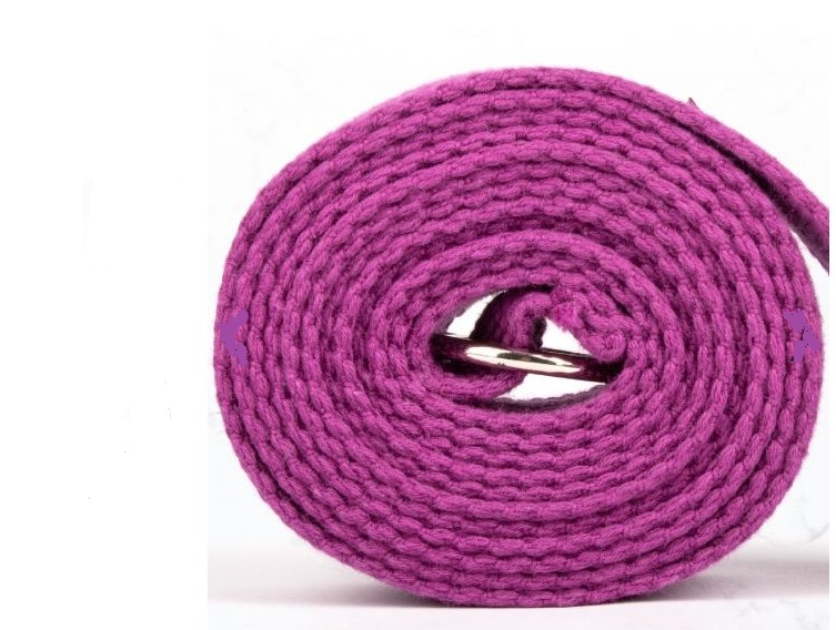 Ремень для йоги 180 см Yoga Belt and Sling 2 in 1 Myga RY1135 сливовый
