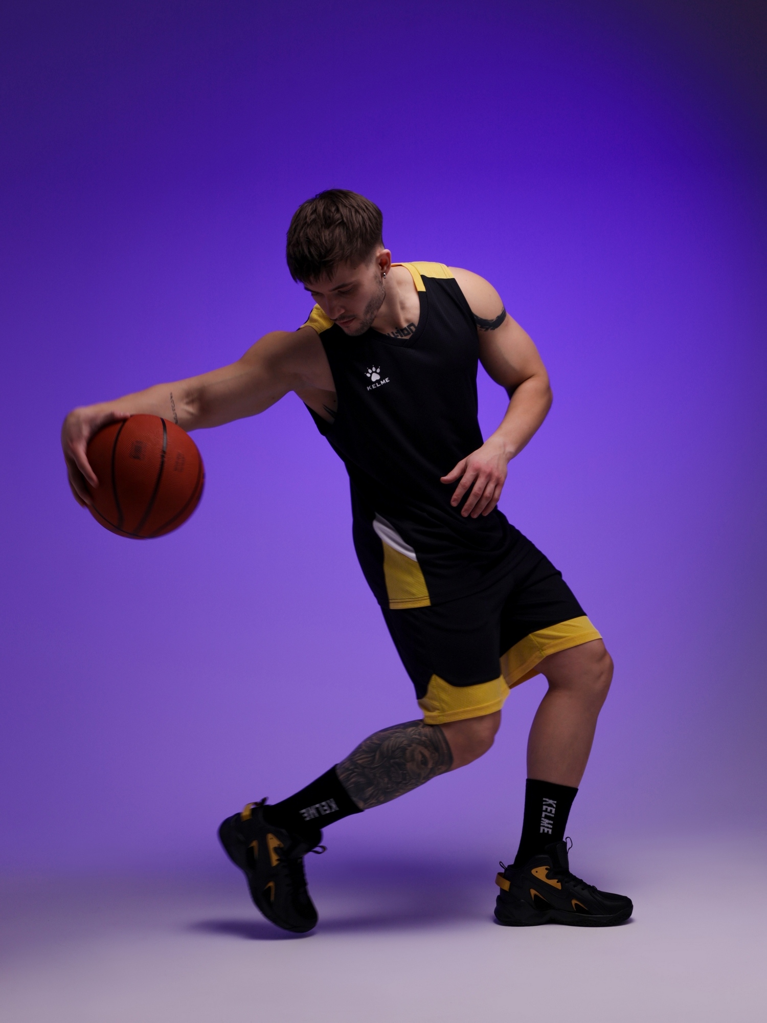 Баскетбольная форма Kelme Basketball clothes 8452LB1043-000 Black