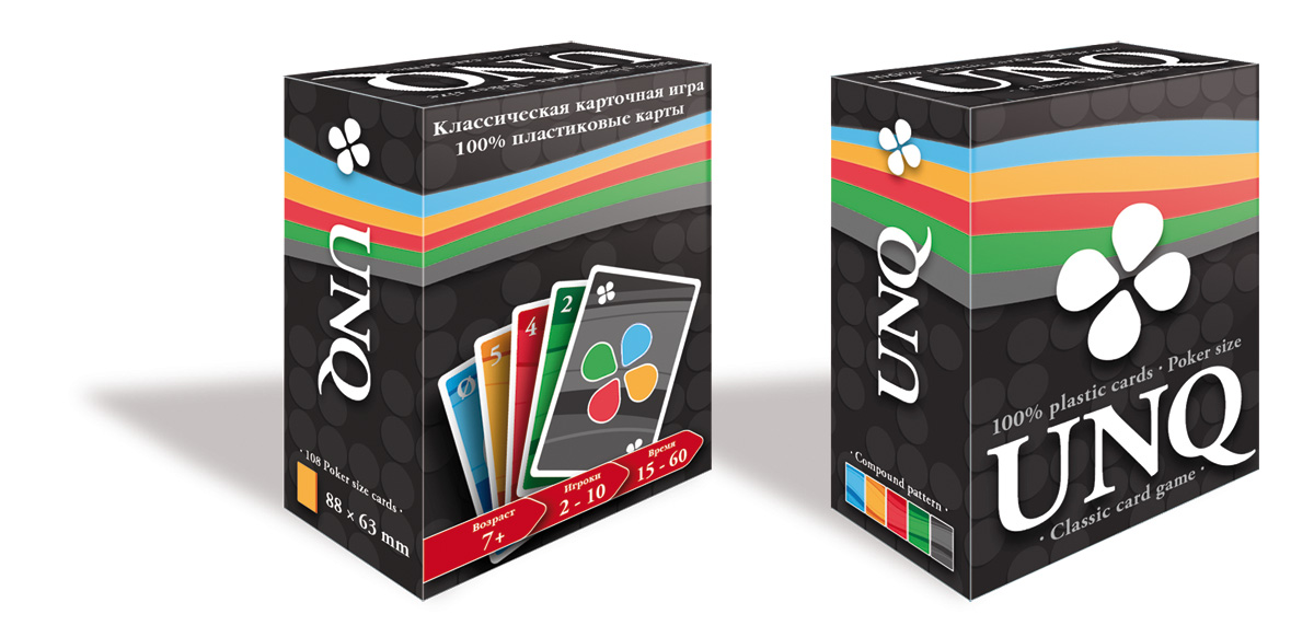 Карточная игра Unique (UNO с картами 100% пластик) unq
