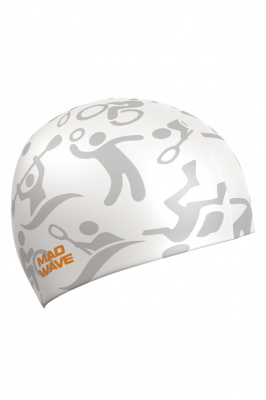 Силиконовая шапочка Mad Wave Sport M0554 19 0 02W белый