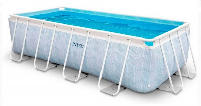Каркасный бассейн 400х200x100см Intex Prism Frame (фильтр+лестница) 26780
