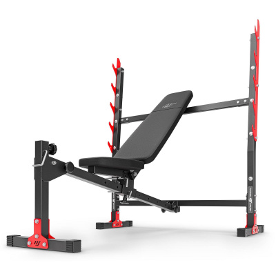 Cкамья для жима лежа с регулируемым углом наклона спинки Marbo MH-L107 2.0 | Premium Fitness