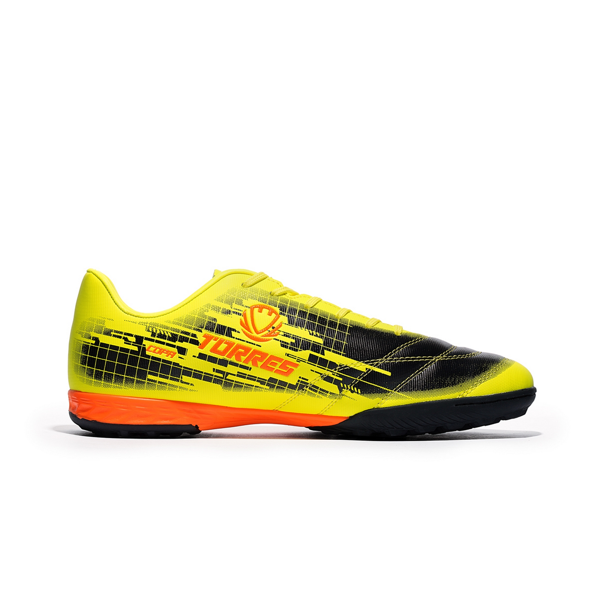 Бутсы футбольные (многошиповки) Torres COPA TS234237-614 чёрно-жёлтый