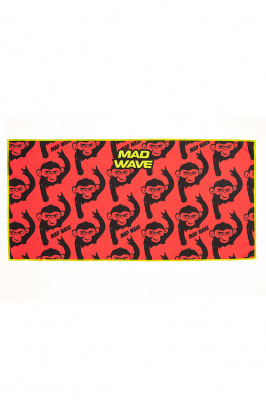 Полотенца Mad Wave Microfiber towel Monkeys M0764 16 0 05W красный