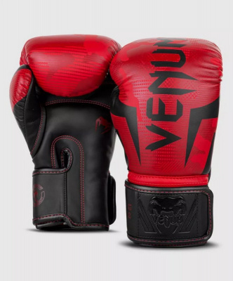 Перчатки Venum Elite 1392-499-10oz красный\камуфляж