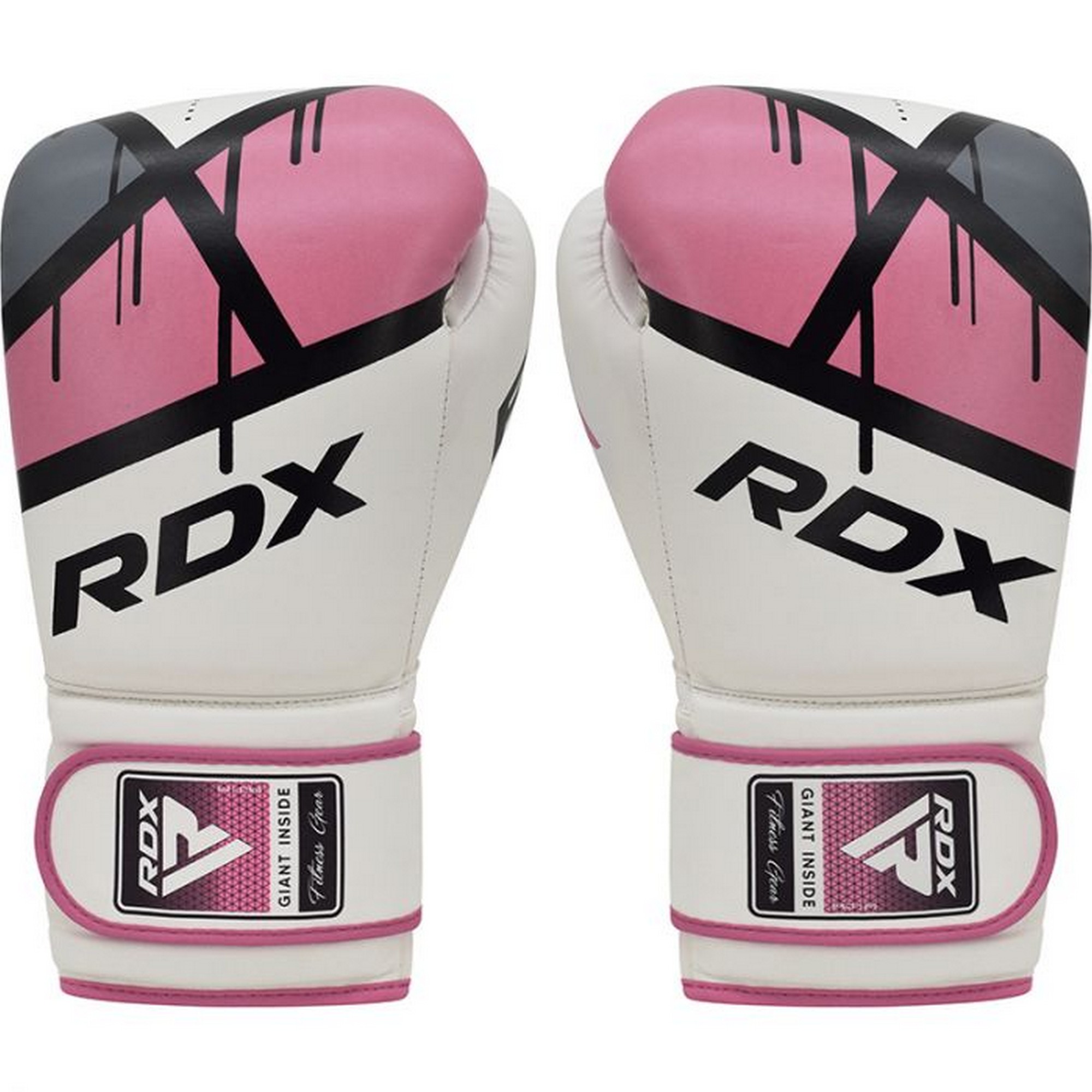 Перчатки тренировочные RDX BGR-F7P-8oz белый\розовый