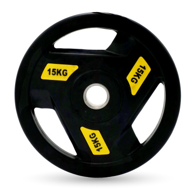 Диск обрезиненный c хватом 15кг, 51 мм UnixFit PRO DG15RUBPYL