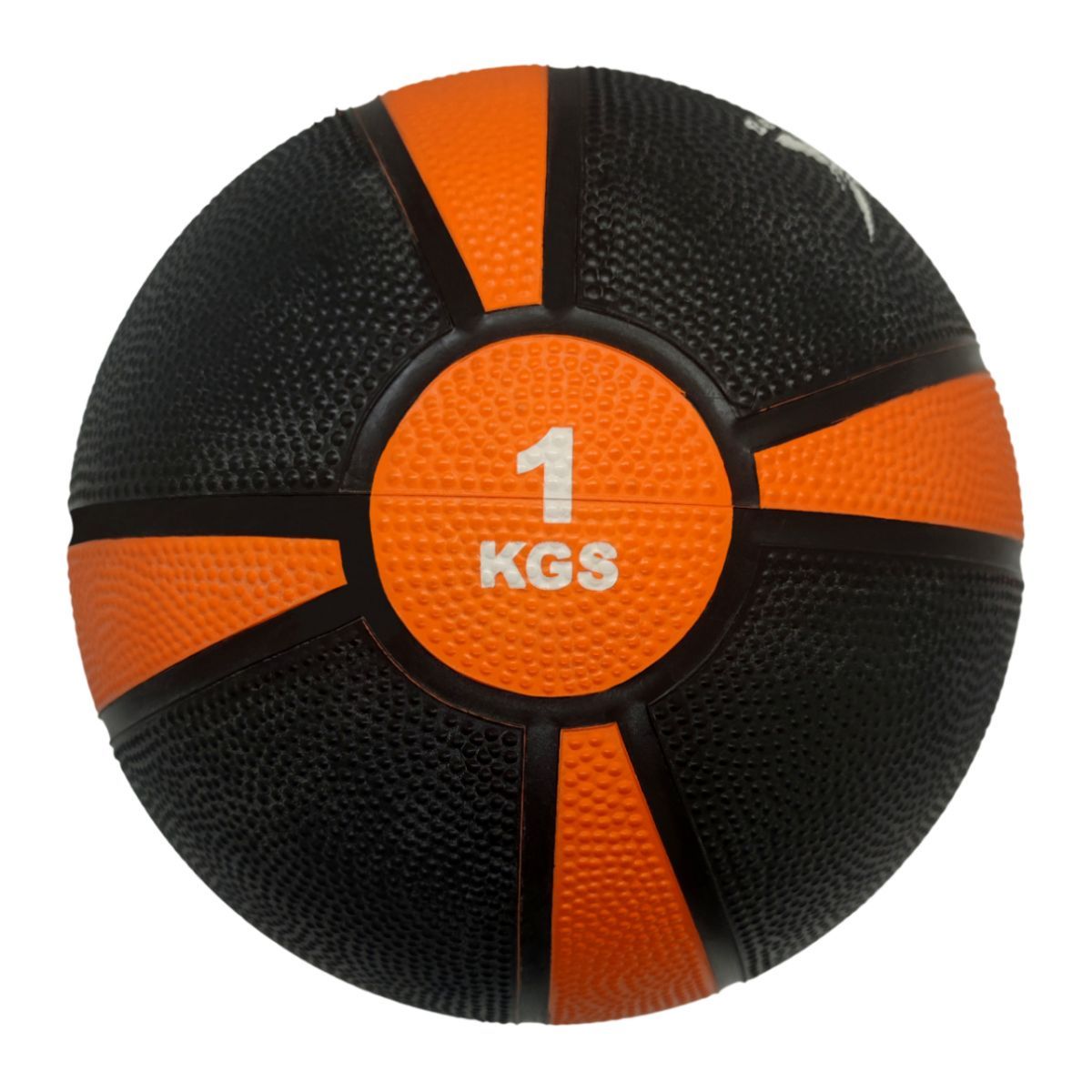 Медбол 1кг Fitex Pro FTX-1212-1kg черный с оранжевым