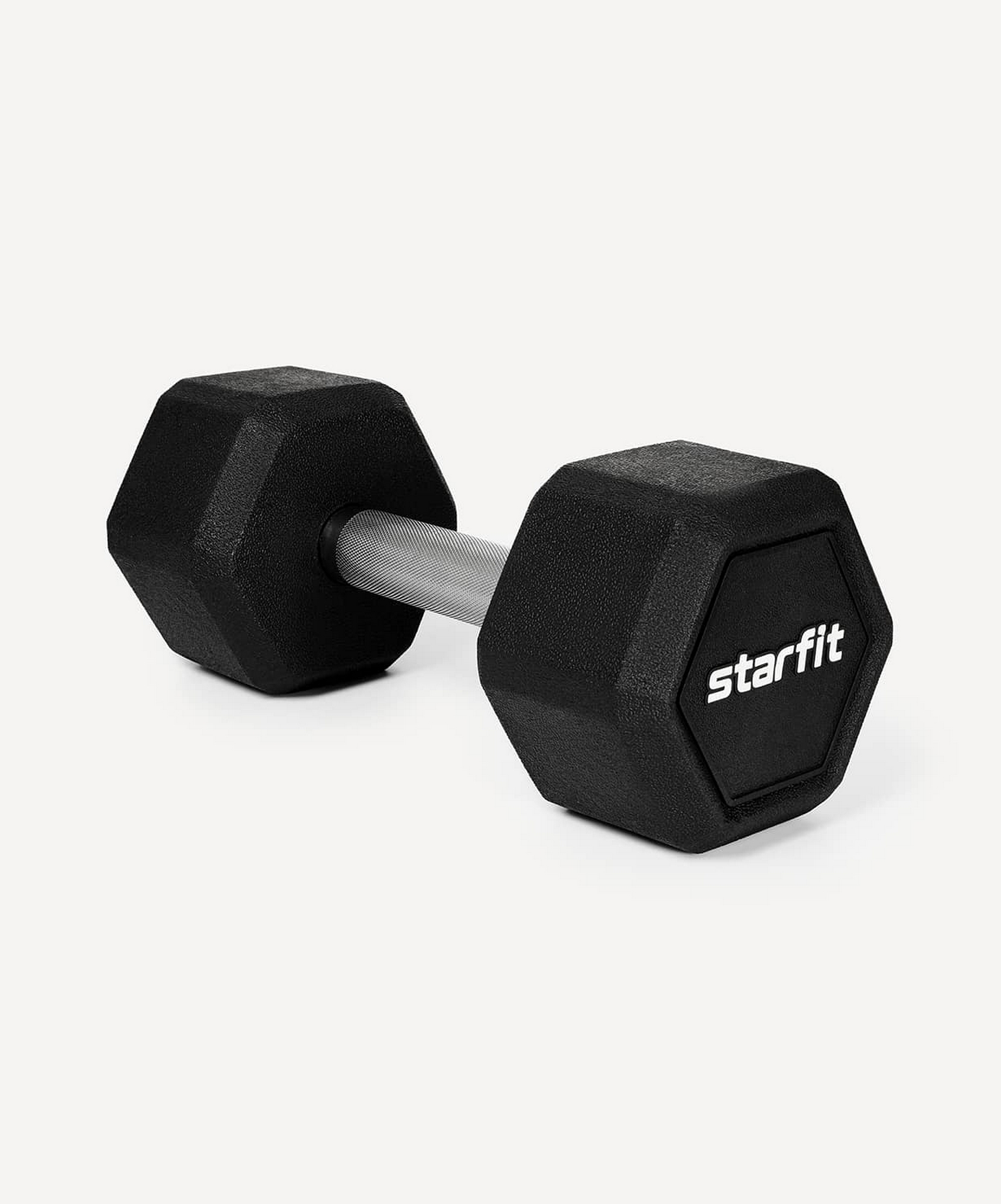 Гантель гексагональная 12кг, обрезиненная Star Fit DB-301PRO черный