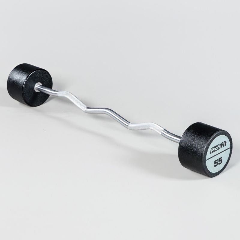 Набор изогнутых полиуретановых штанг LEVEL 35-55кг (шаг 5 кг, 5 шт) Profi-Fit