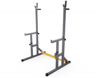 Стойка для штанги с подстраховкой, с упорами для отжиманий DFC Y-GYM TF-63 | Premium Fitness
