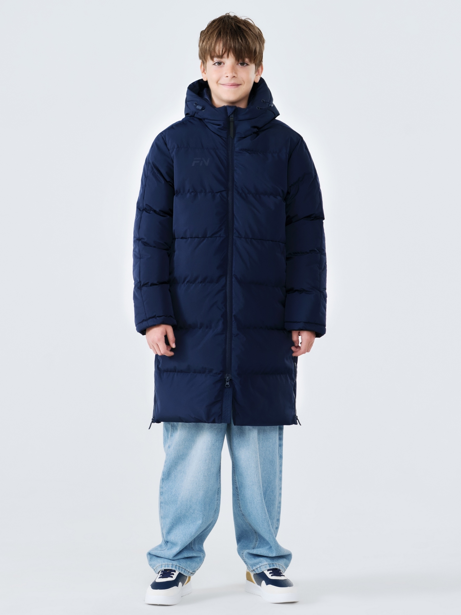 Детский пуховик FN Snowfall Long Kid KFN4201001-424 Dark Blue