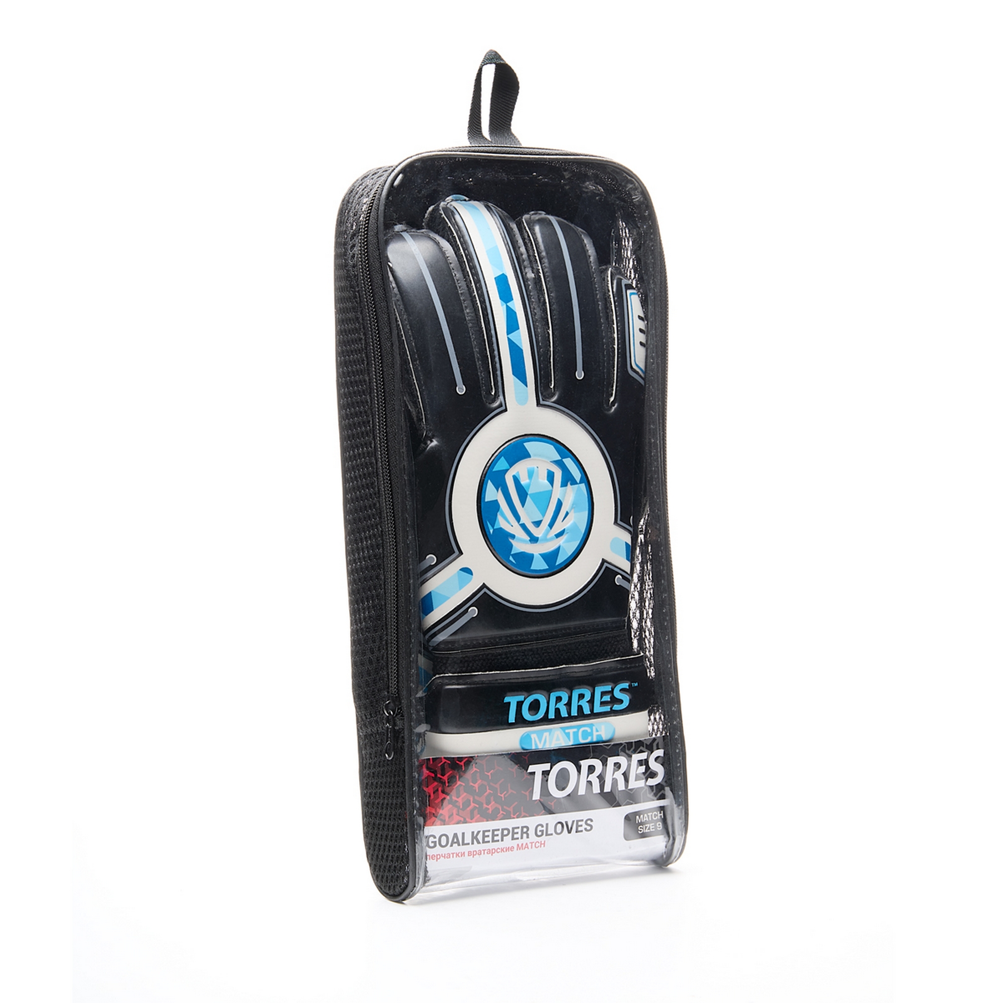 Перчатки вратарские Torres Match FG0523404 черно-голубой